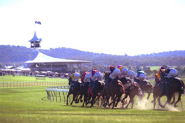 Stock Image - Scone Racecourse.