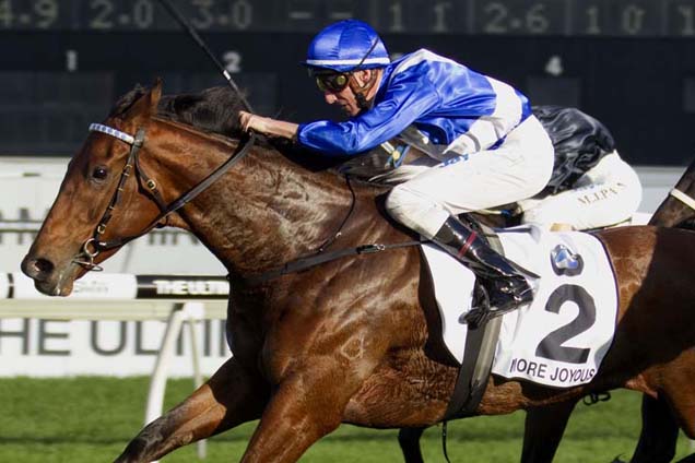 More Joyous wins the Doncaster Mile More Joyous wins the Doncaster Mile