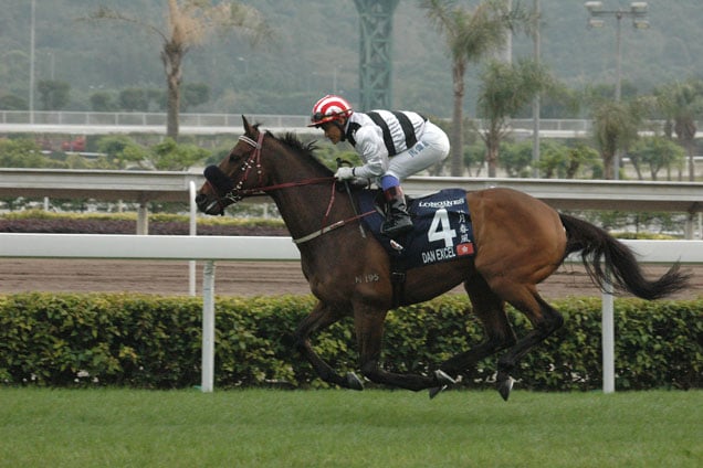 Dan Excel running in the THE LONGINES HONG KONG MILE