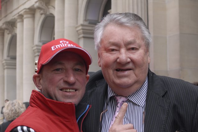The late Roy Higgins with Jim Cassidy