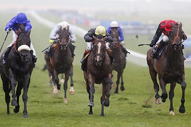 Cavalryman winning at Newmarket