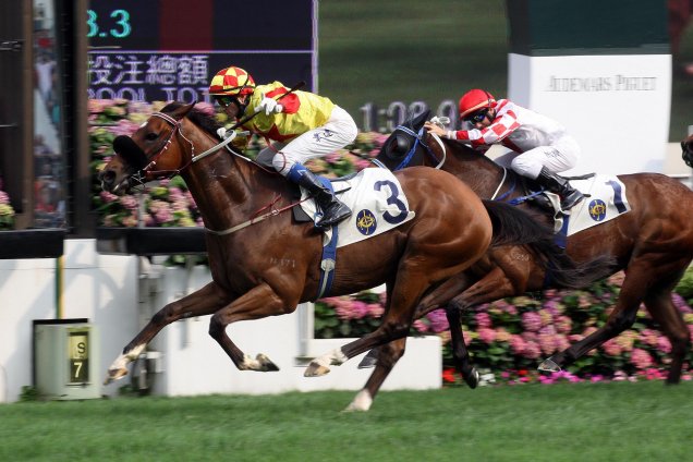 Charles The Great winning the HK Sprint Cup