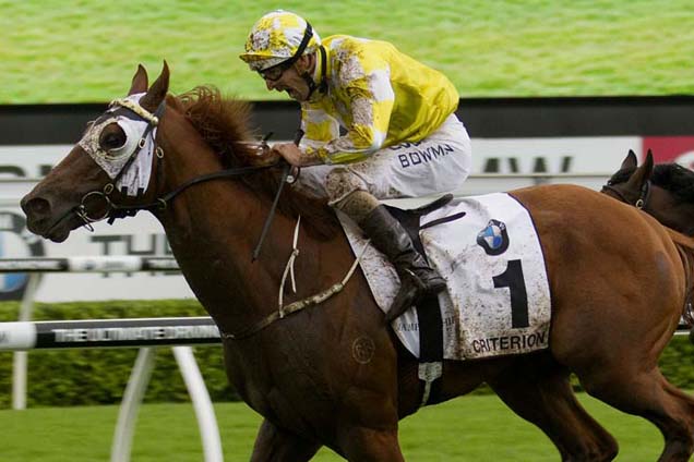 Criterion winning the Australian Derby