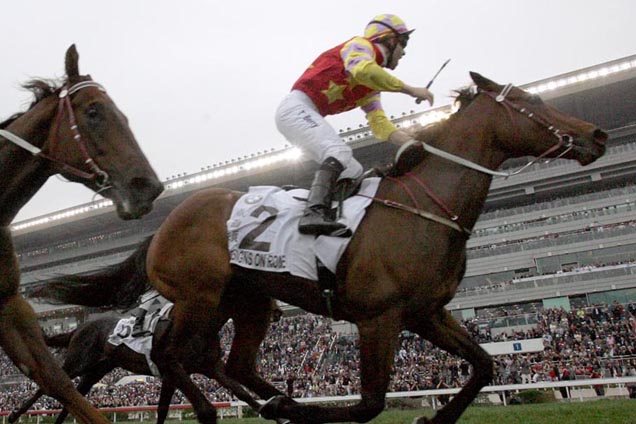 Able Friend Goes Down in HK Derby