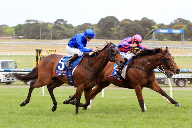 Fast 'n' Rocking winning the Kevin Heffernan Stakes