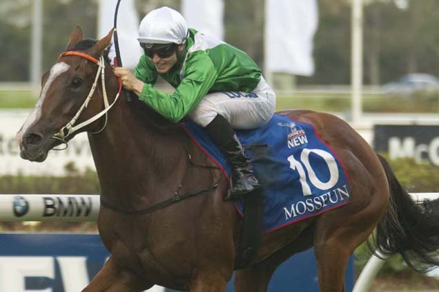 Mossfun winning the Tooheys New Golden Slipper