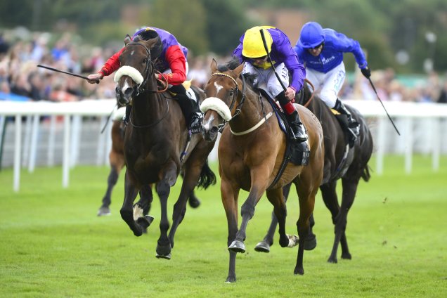 Pale Mimosa winning the Weatherbys Hamilton Insurance Lonsdale Cup