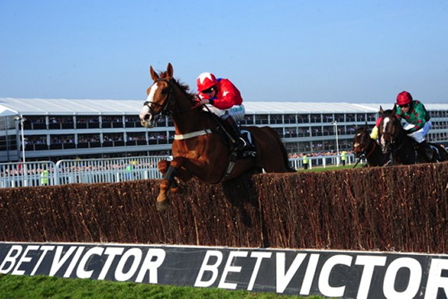 Sire De Grugy winning the BetVictor Queen Mother Champion Chase (Grade 1) Chase
