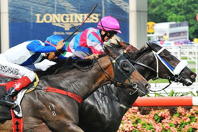 Vertical Start winning the KRANJI STAKES B