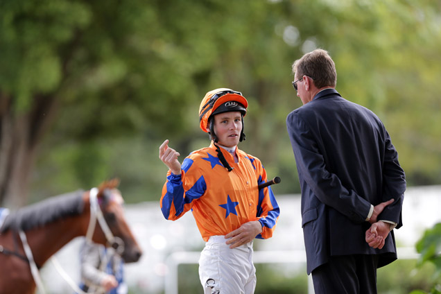 Jockey MATTHEW CAMERON with Trainer Bridgman.