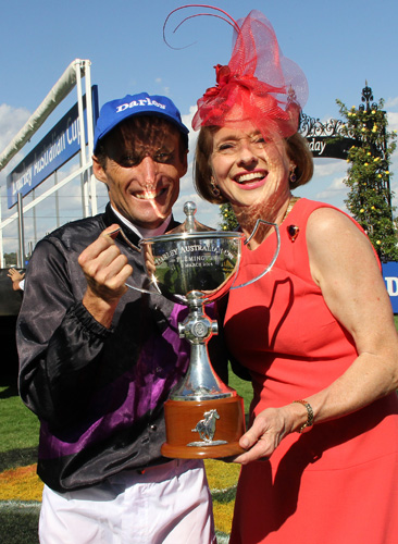 Damien Oliver and Gai Waterhouse