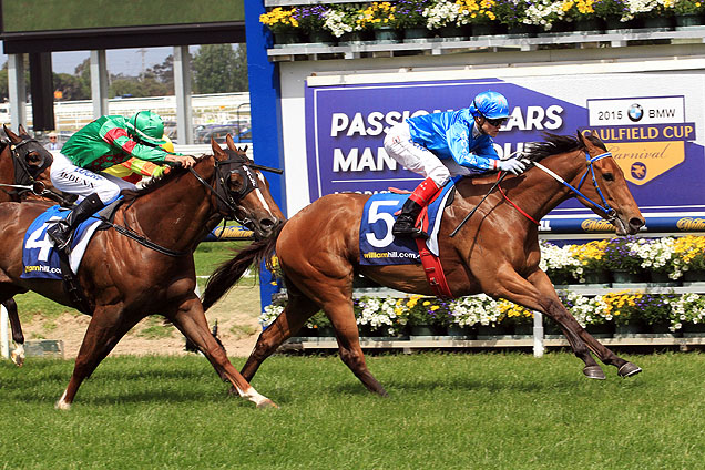 Alpha Miss winning the Schillaci Stakes