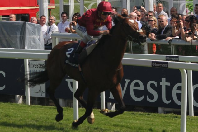 Arod winning the Investec Diomed Stakes (Group 3)