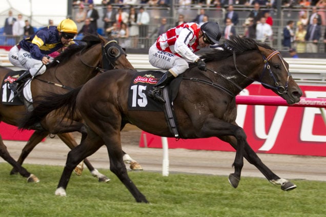 Awesome Rock winning the James Boag's Symphony Stakes