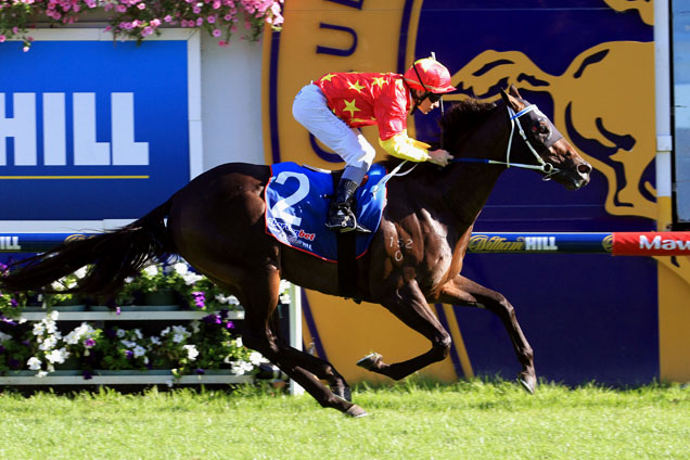 Dissident winning his Orr Stakes