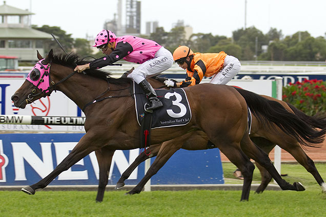 Dublin Lass winning the Hq Of Insurance Starlight Stks