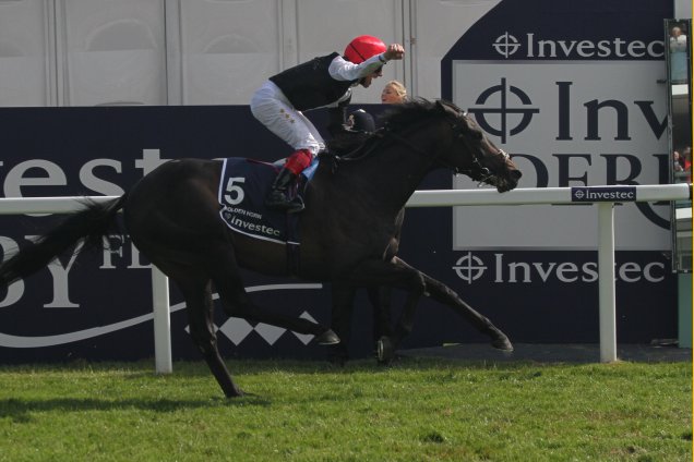 Golden Horn winning the 2015 Investec Epsom Derby