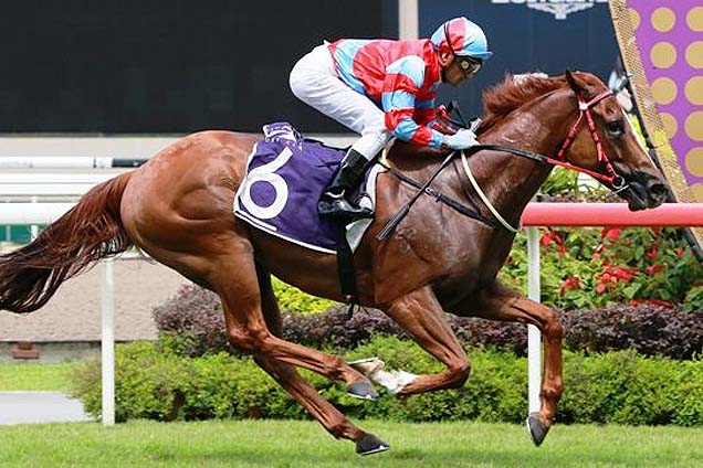 Hughsy winning the ADMIRALTY CLASSIC STAKES