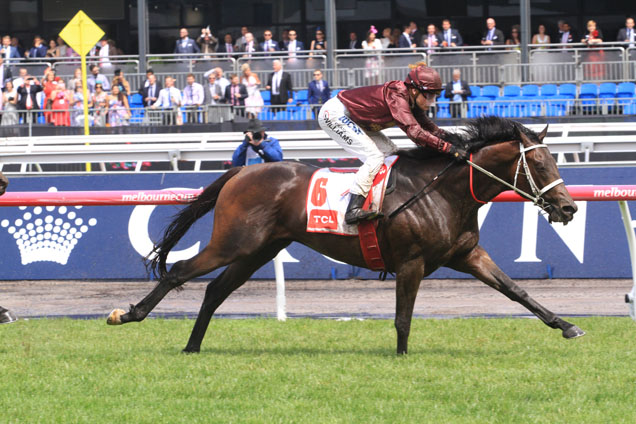 Hursley winning the Tcl Curved Tv Stakes