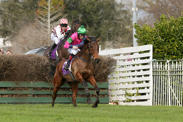 Jack Romanov winning the Pakuranga Hunt Cup