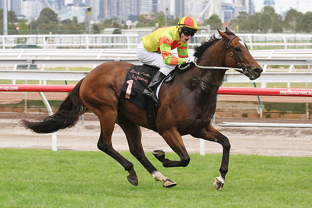 Lankan Rupee winning the Lightning Stakes Lankan Rupee winning the Lightning Stakes