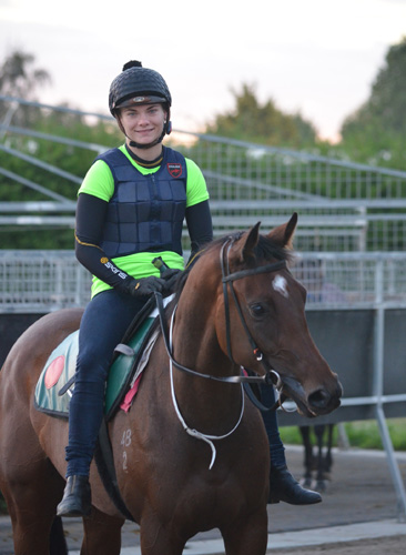 Nahema with Danielle Johnson onboard.