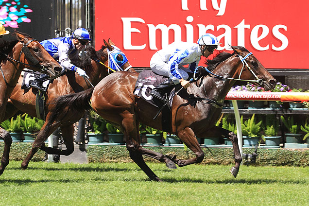 Pasadena Girl winning the Talindert Stakes