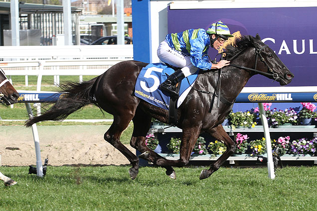 Petits Filous winning the Lister Quezette Stakes