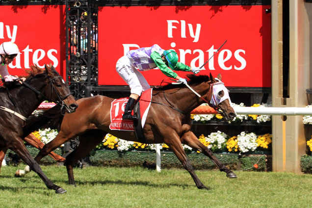 Prince Of Penzance winning the Emirates Melbourne Cup
