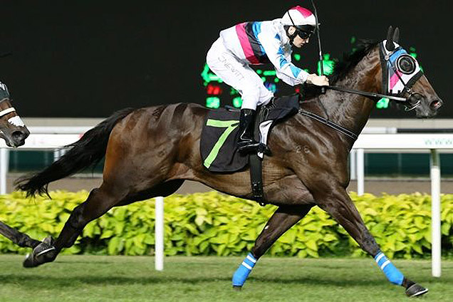 Sand Bank winning the RESTRICTED MAIDEN