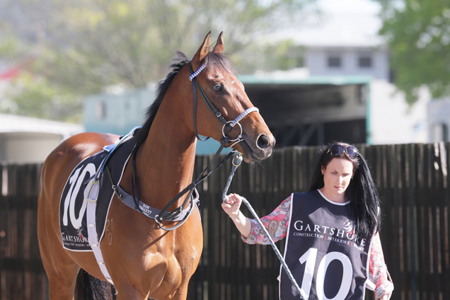 Julia Ritchie with stakes-winning sprinter Silver Eclipse