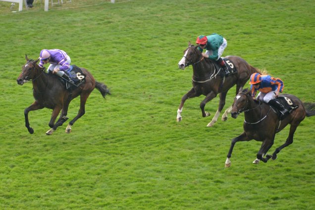 Suits You (far side) winning the Chesham Stakes (Listed)