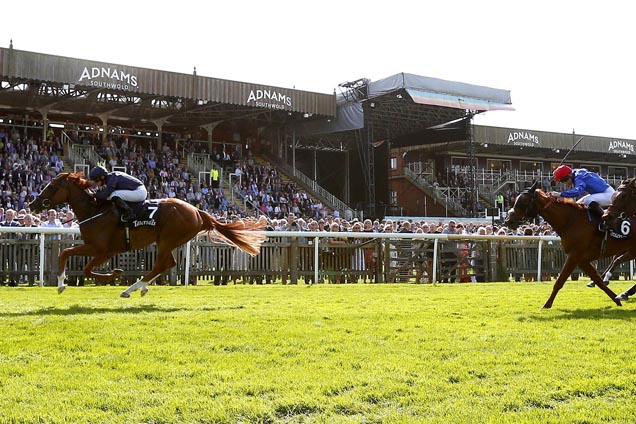 Alice Springs winning the Tattersalls 250th Year Falmouth Stakes (Fillies' Group 1) (British Champions Series)