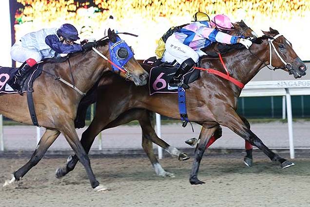 Barnato winning the FAIRMONT SINGAPORE CUP CLASS 4