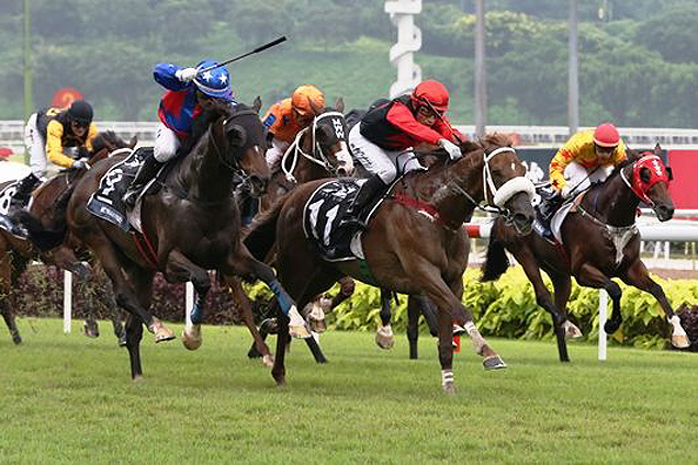 In Fact(no. 11) winning the JBBA MOONBEAM VASE