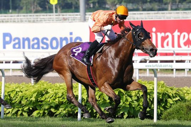 Laughing Gravy winning the QUEEN ELIZABETH II CUP