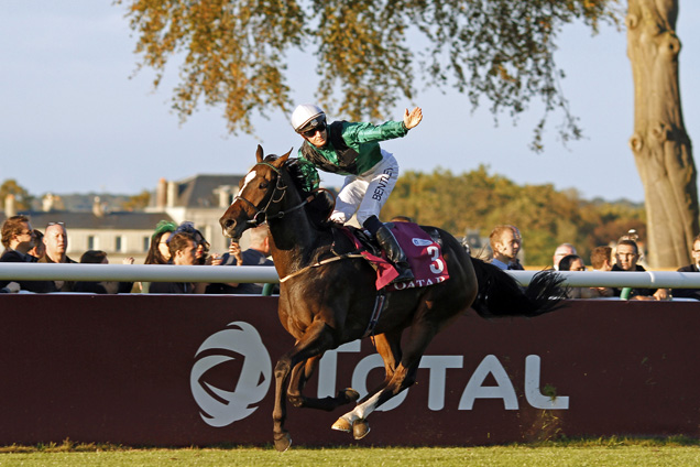 Limato winning the QATAR PRIX DE LA FORET SPONSORISEE PAR RMC