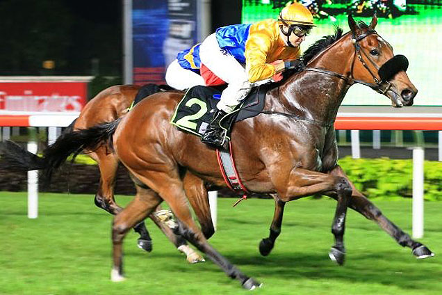 Magstock winning the RESTRICTED MAIDEN