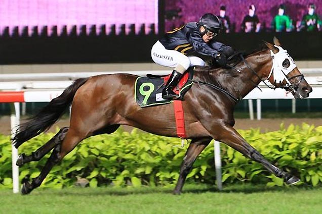 Mighty Glory winning the KRANJI STAKES D