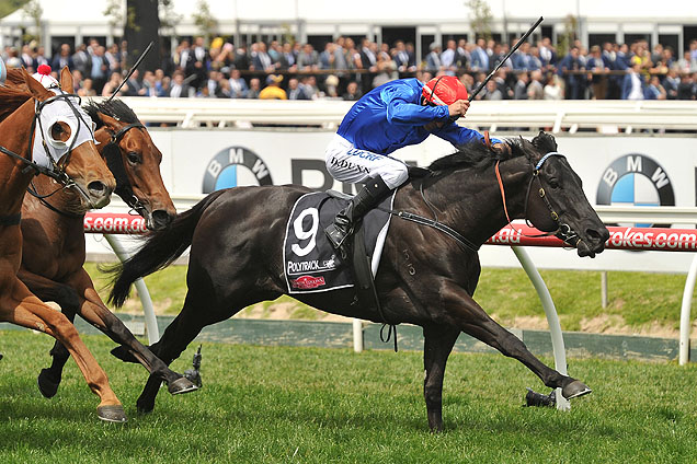 Peacock winning the Gothic Stakes