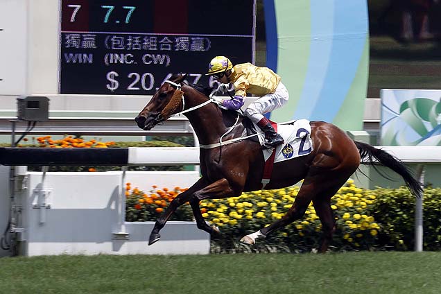 Peniaphobia (No 2),wins the Hong Kong Group 3 Sha Tin Vase at Sha Tin.