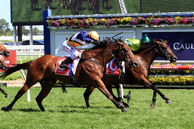 Shakespearean Lass winning the W.J. Adams Stakes