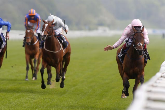 So Mi Dar winning the Tattersalls Musidora Stakes (Fillies' Group 3)