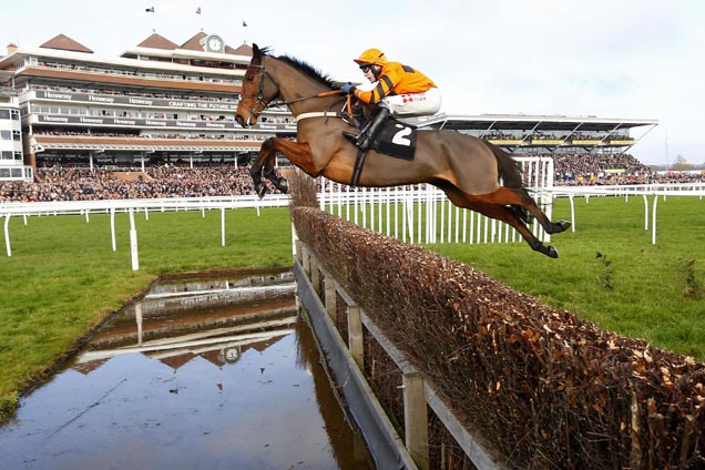 Thistlecrack winning the bet365 Novices' Chase (Registered As The Worcester Novices' Chase) (Grade 2)