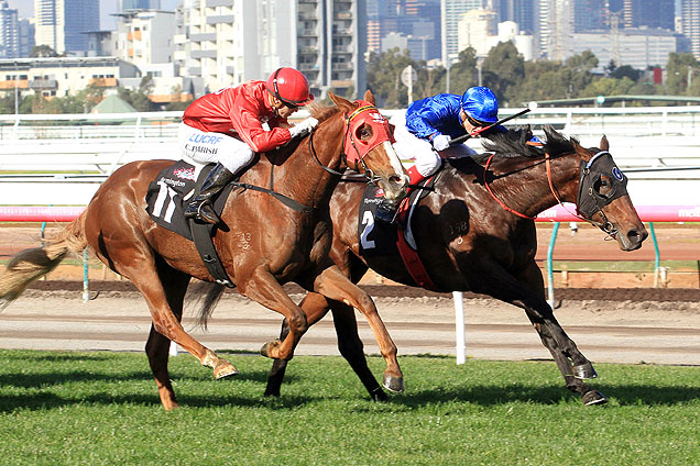 Trenchant winning the Taj Rossi Series Final