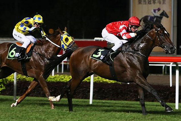 Warpath winning the KRANJI STAKES D