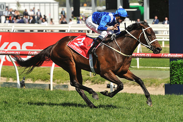 Winx winning 2016 Caulfield Stakes Winx winning 2016 Caulfield Stakes