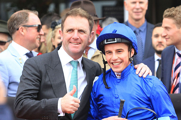 Charlie Appleby with William Buick Charlie Appleby with William Buick