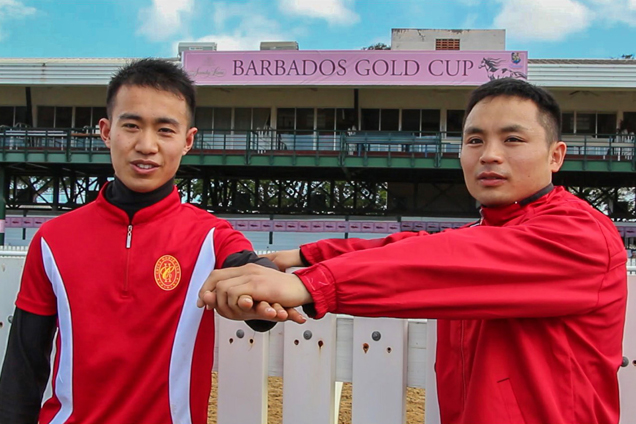 Jockeys Chen Li and Qin Yong from mainland China will be participating Gold Cup race in Barbados.