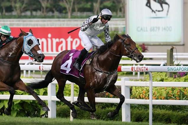 Alibi winning the Group 2 Stewards' Cup